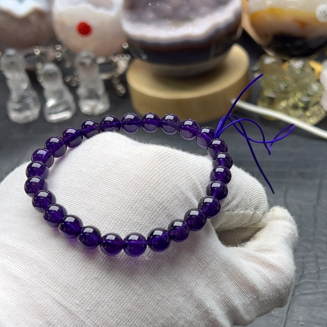 水晶珠宝半成品未镶嵌紫水卡7加