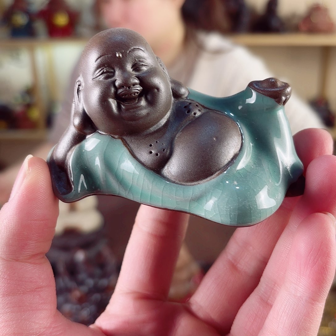 紫砂茶宠紫陶树脂茶宠摆件