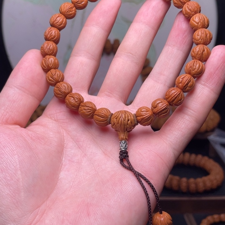 手串桃核11玉龙脊手持