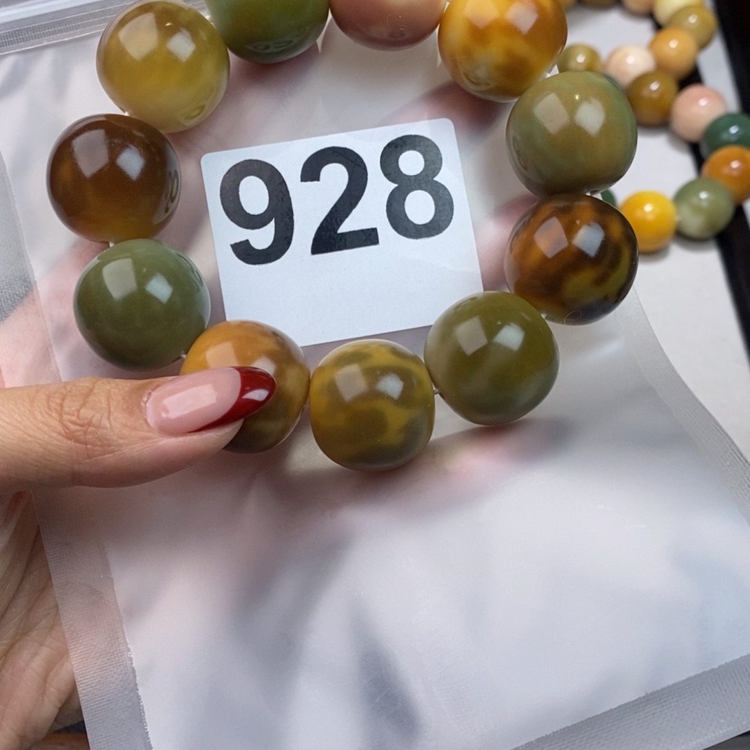 白玉菩提手串厚**物  928高货干磨