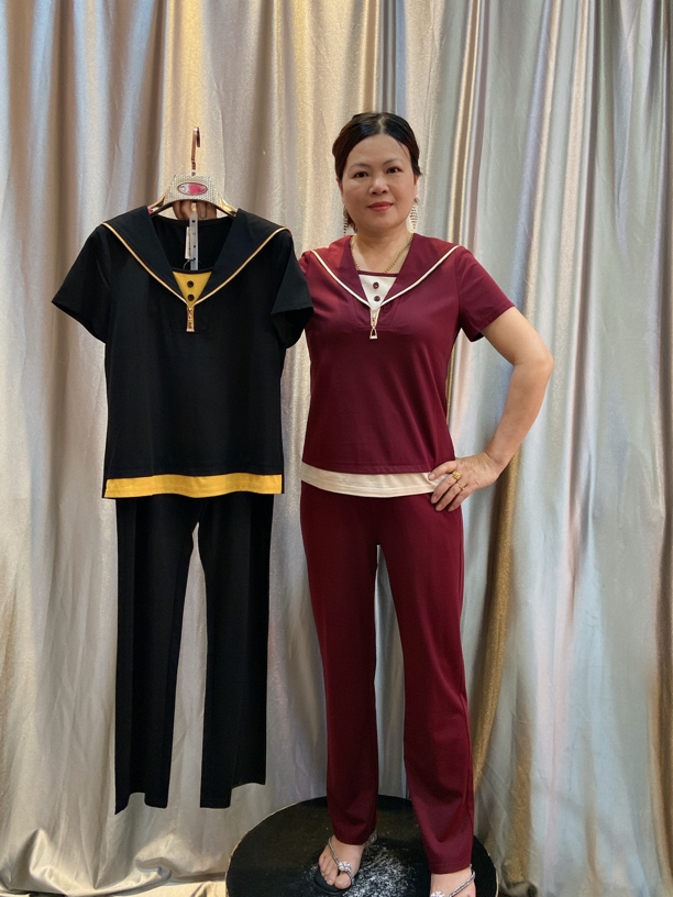 YF！1955#夏季时尚气质修身显瘦长裤套装轻奢风