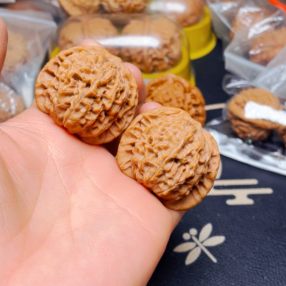 吊坠文玩核桃核王一对