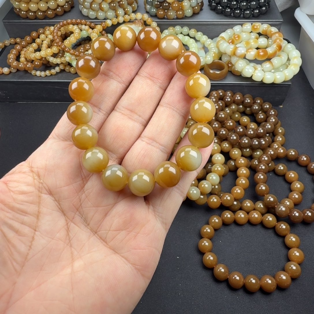 和田玉未镶嵌手链