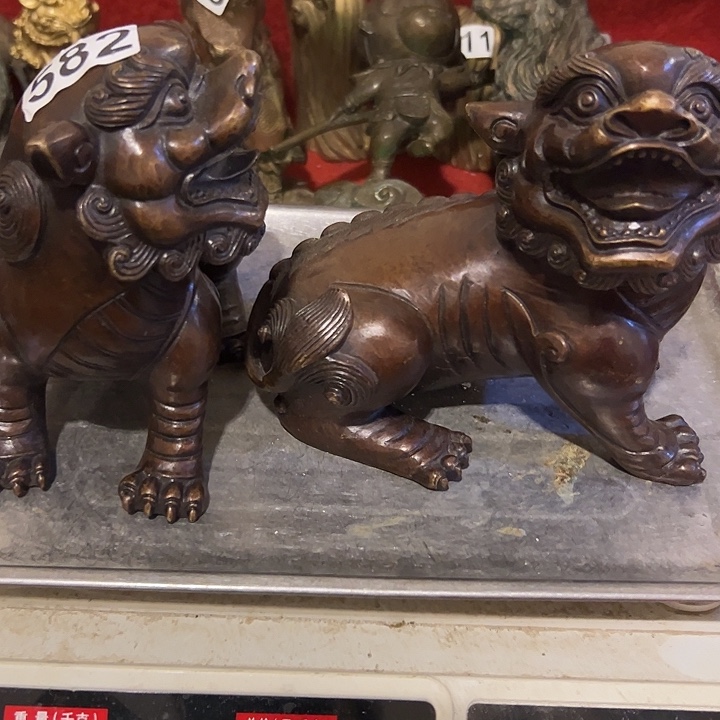 性***法黄铜摆件，文房工艺品摆件