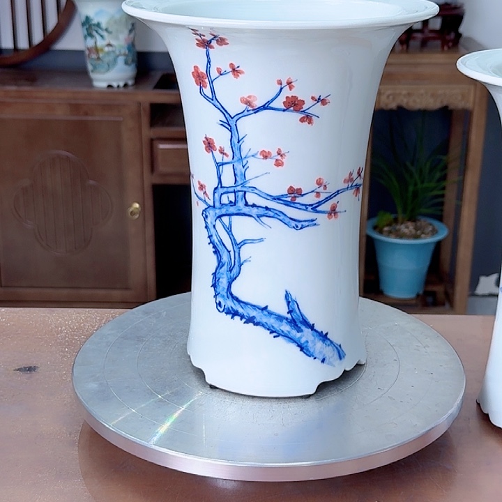 春***）青花束腰微瑕88888888