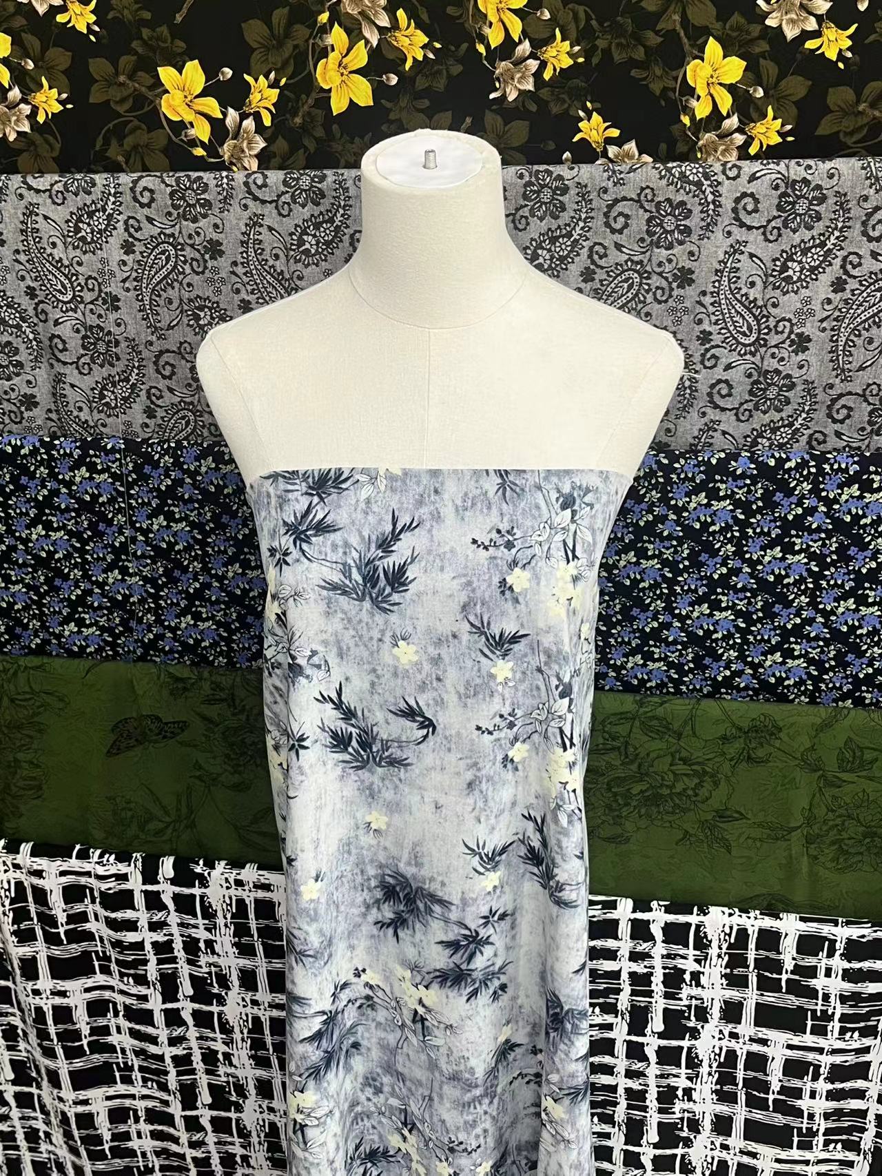 【名贵坊棉绸】重磅棉绸—墨竹棉韵