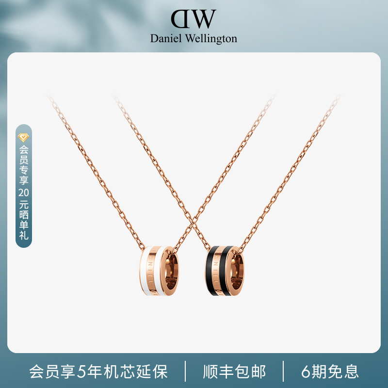 【官旗】dw项链 轻奢小众高级感项链套装对链锁骨链哥特风小饰品