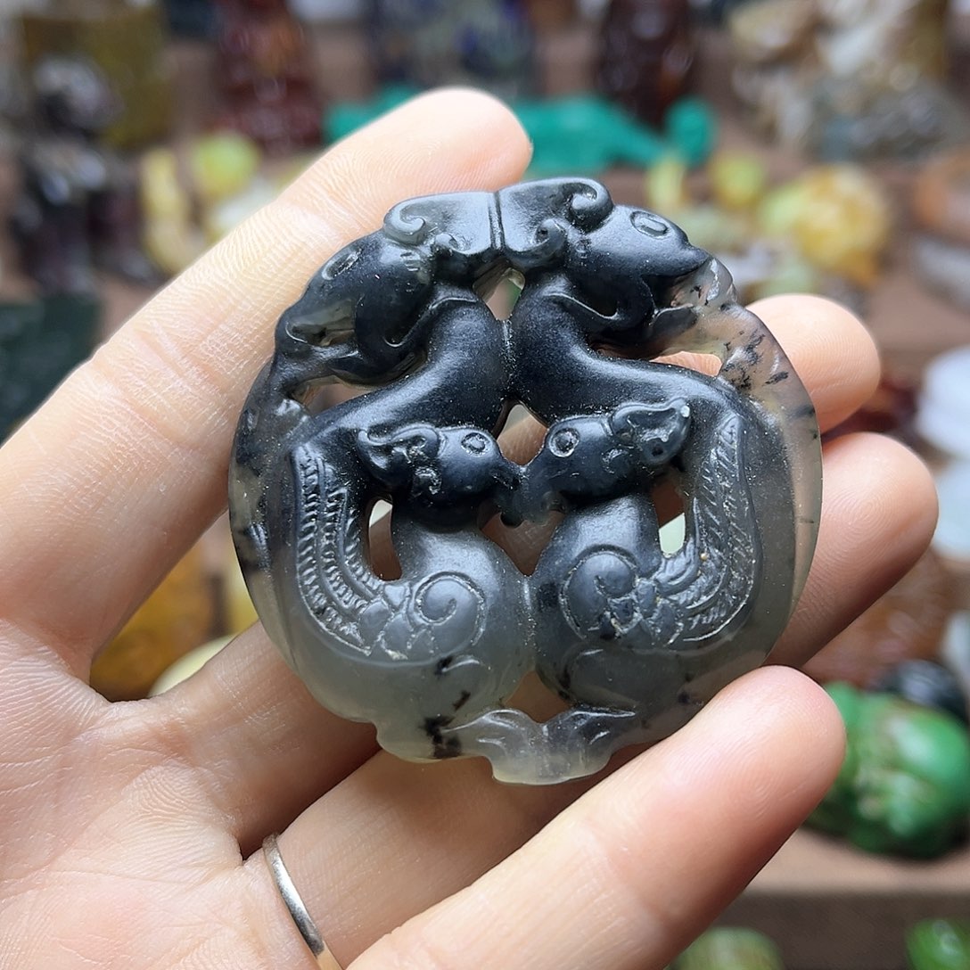 白玉菩提吊坠92。。