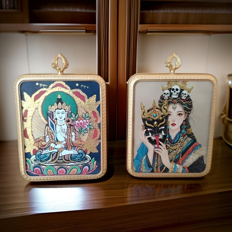 半手绘双面套餐混合唐卡项链手工男女通用