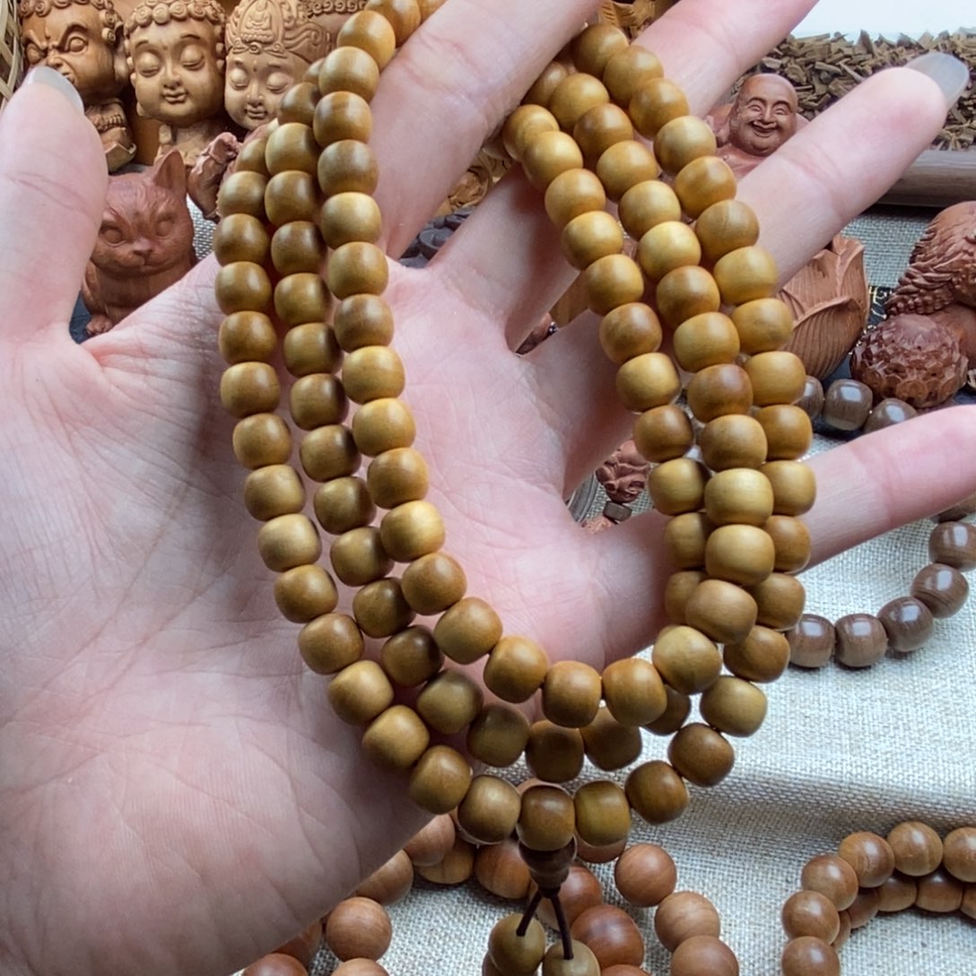 檀香木手串/手链印度迈索尔，老山檀香，庙香0708