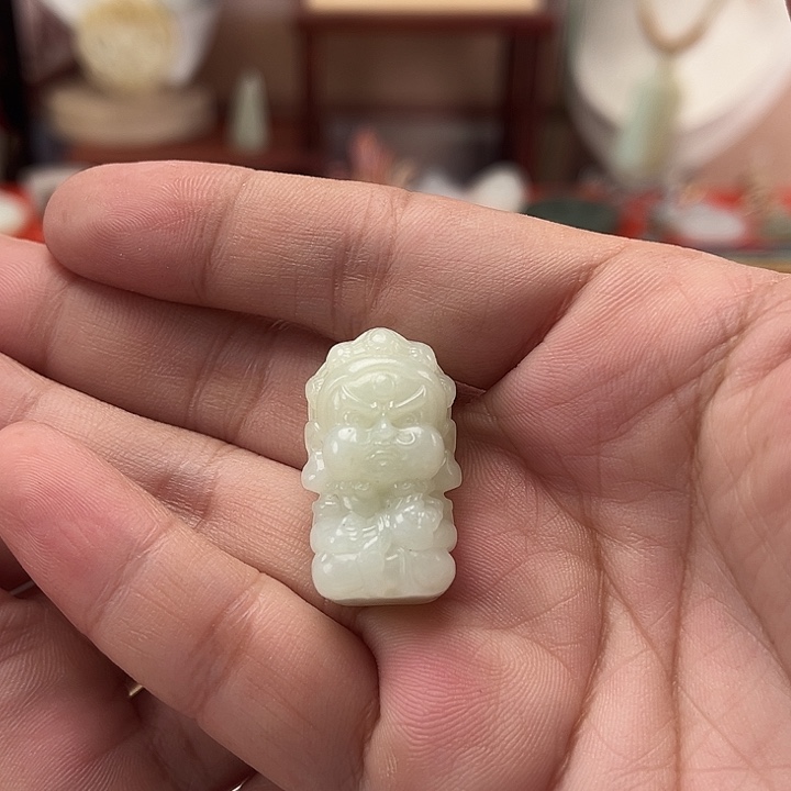 颈饰未镶嵌和田玉黄财神