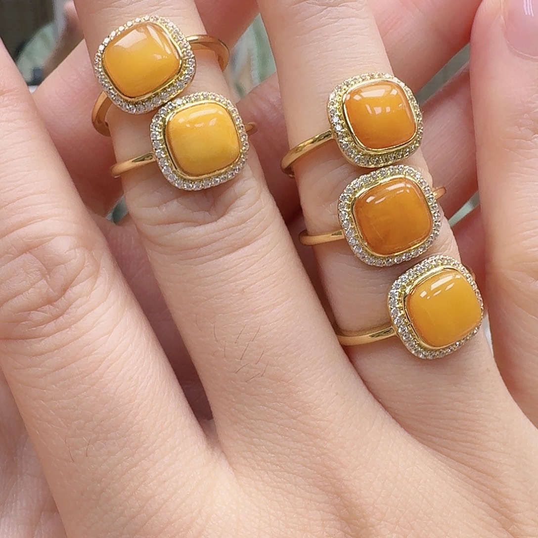 琥珀未镶嵌珠宝奇石