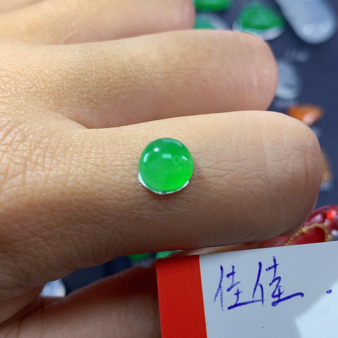 翡翠颈饰未镶嵌纯天然缅甸翡翠A货