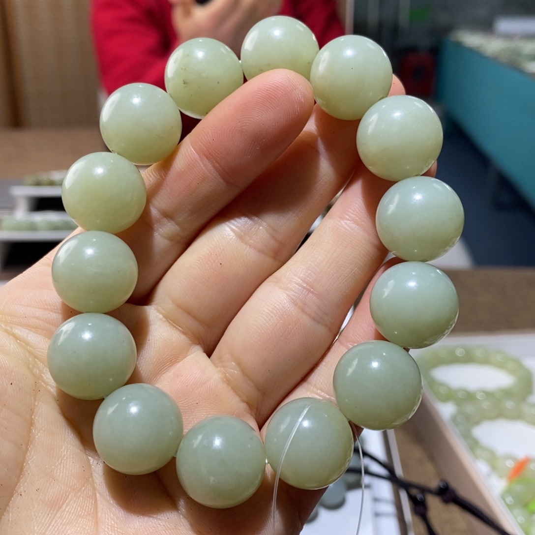 和田玉未镶嵌手链116