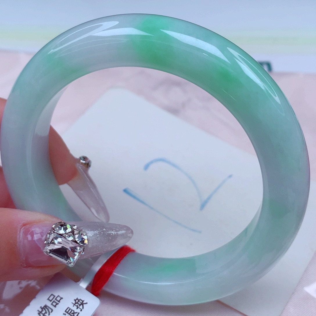 翡翠手镯未镶嵌天然缅甸翡翠A货手镯