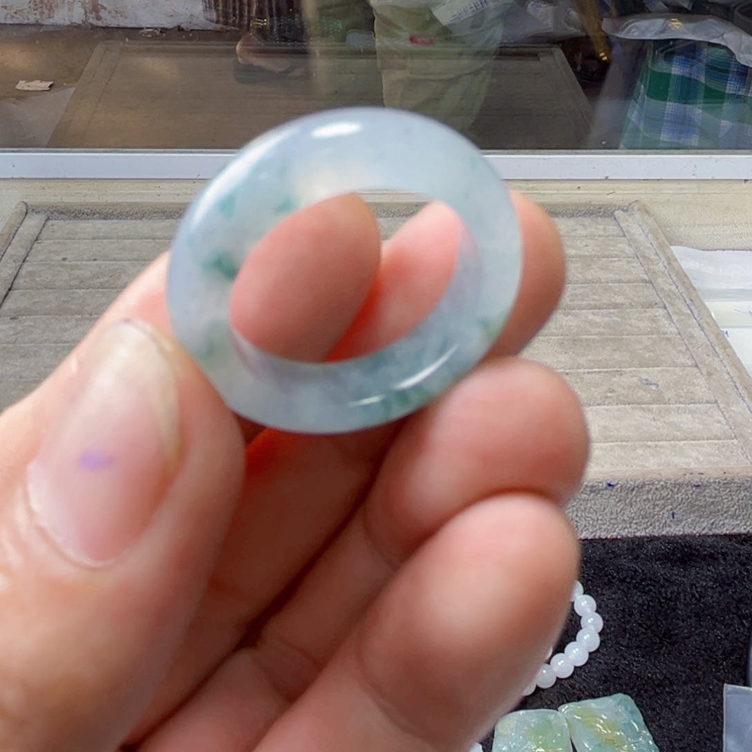 定制翡翠未镶嵌圈口24号