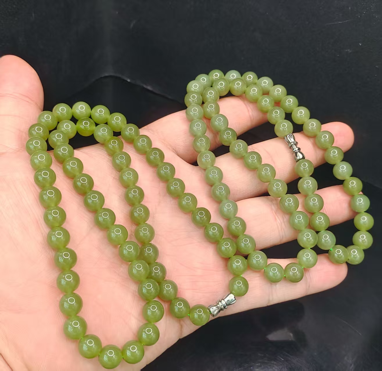 【李想精选】和田玉DIY公主链C5【多样性发其一】约8mm