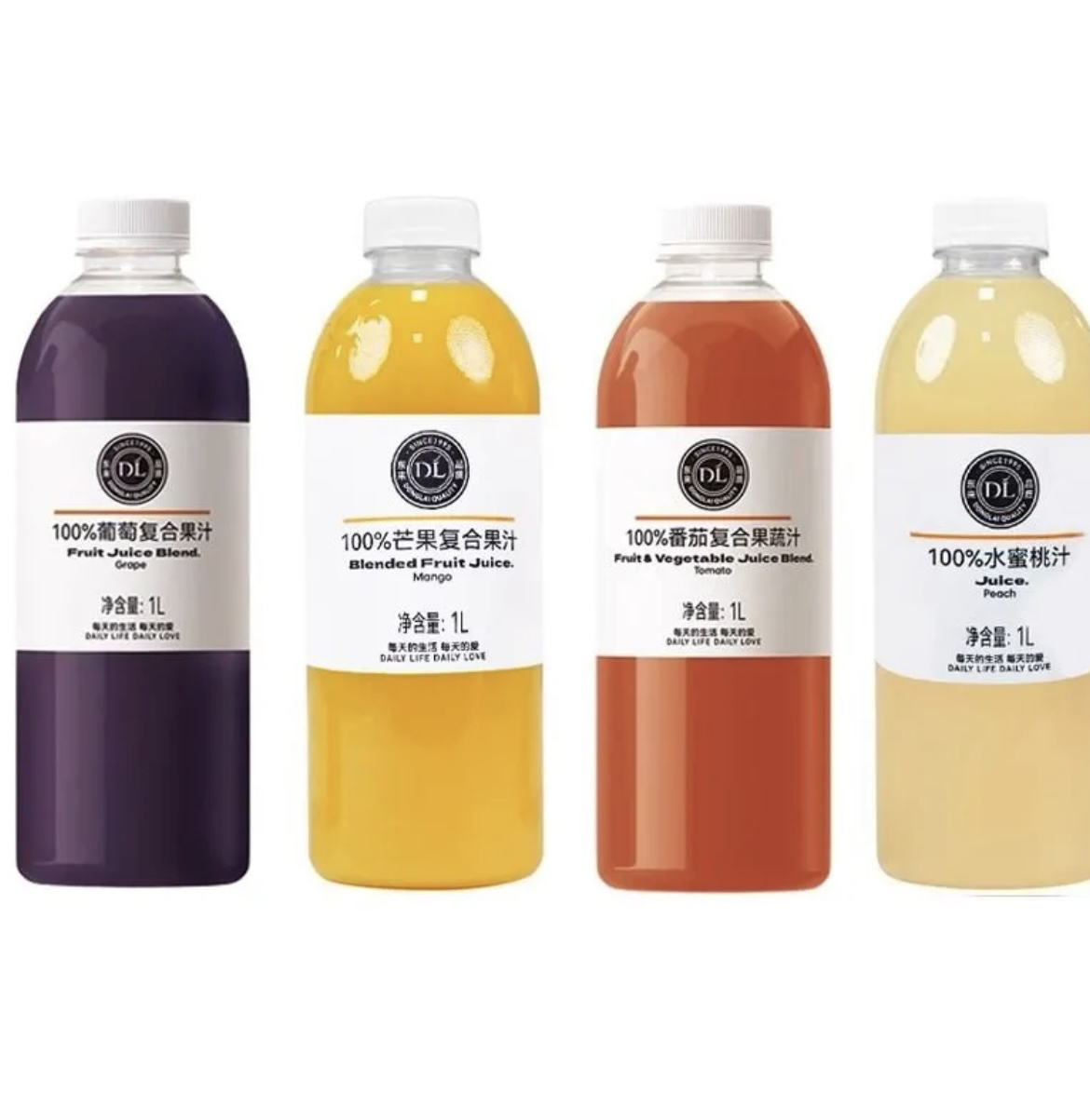 许昌水蜜桃芒果葡萄番茄橙汁复合纯果汁健康好喝网红饮品