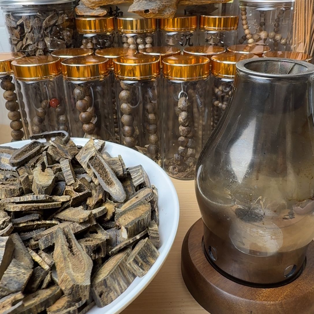 沉香碎屑沉香炉子一套