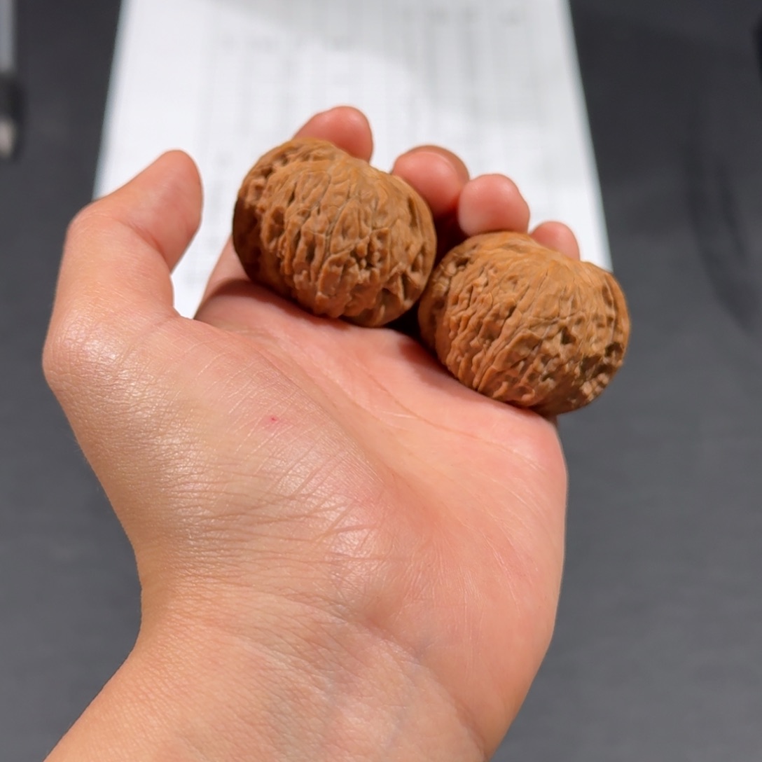 文玩核桃把件425号全品磨盘