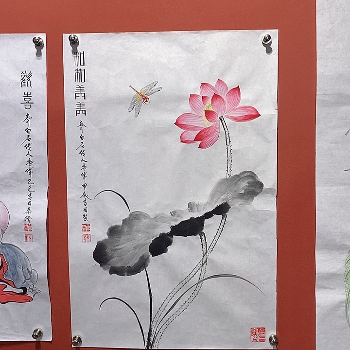 国画冯伟老师手绘国画作品音浩