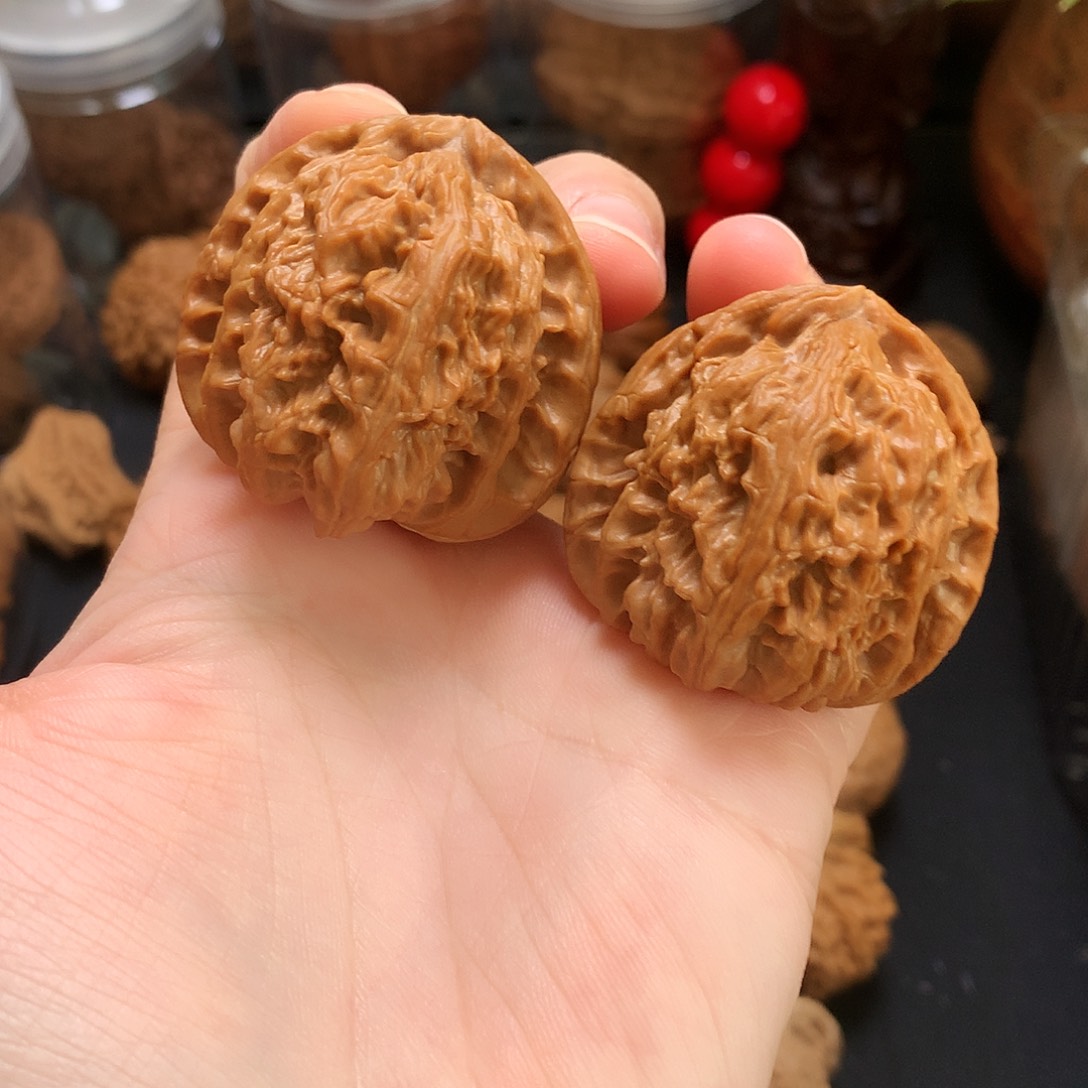 把件文玩核桃三角白41