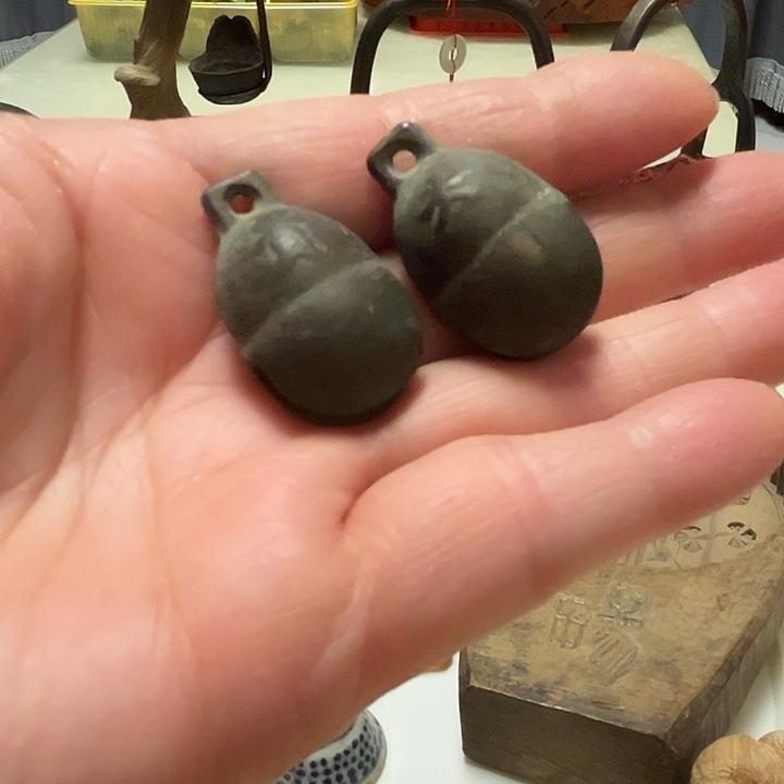 菠****大叶紫檀（黑酸枝木类）福禄铃铛2个