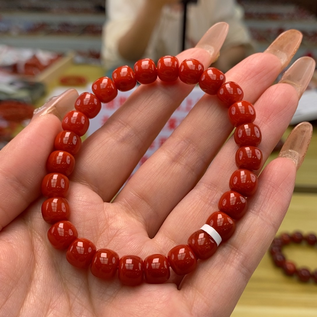 南红玛瑙手串8未镶嵌