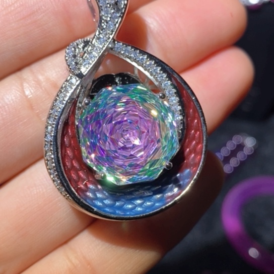 红宝石戒指银S925镶嵌