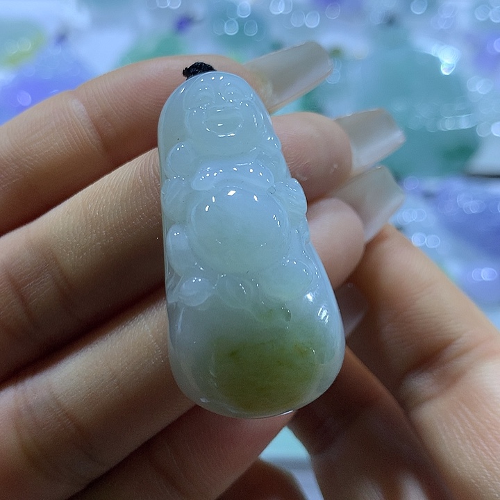 翡翠未镶嵌颈饰天然翡翠A货吊坠