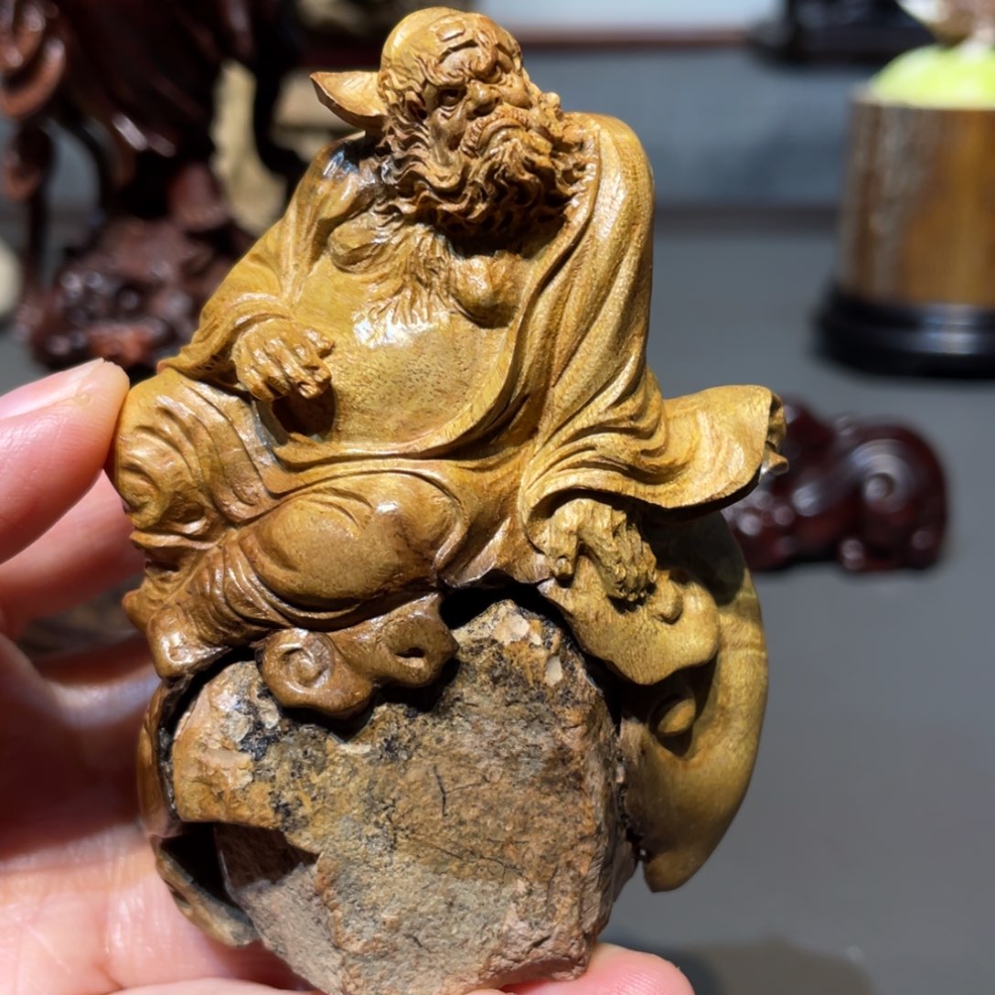 阿***德楠木补差价钟馗工艺品