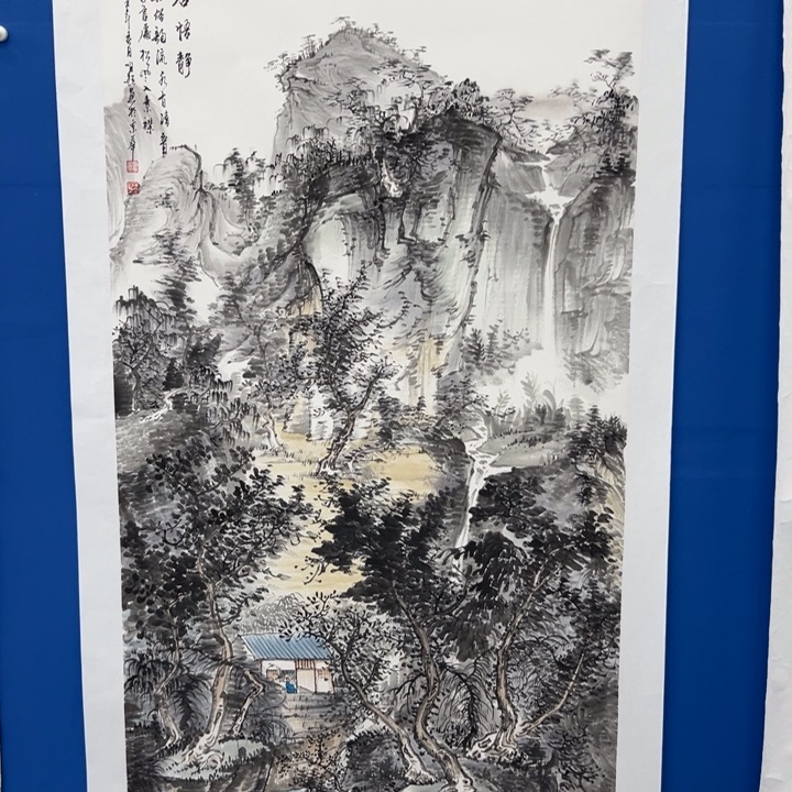 国画空***i纯手绘字画教程分享