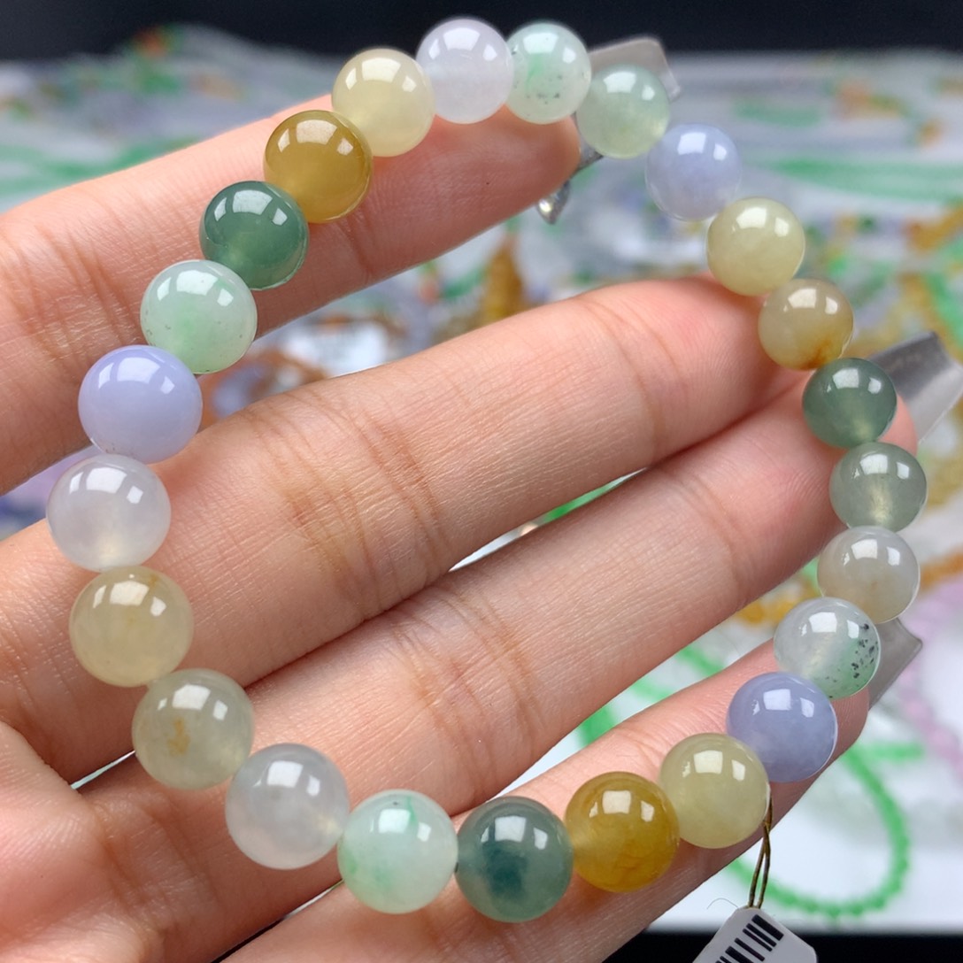 翡翠手链未镶嵌卡