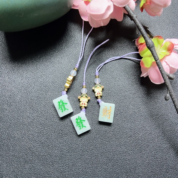 翡翠发·财麻将手机挂 110881 （多样性发其一）