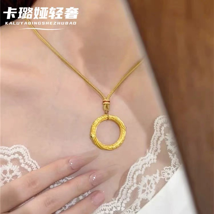 合金吊坠 乾坤圈吊坠女饰品项链哪吒之魔童闹海同款款小众设计感
