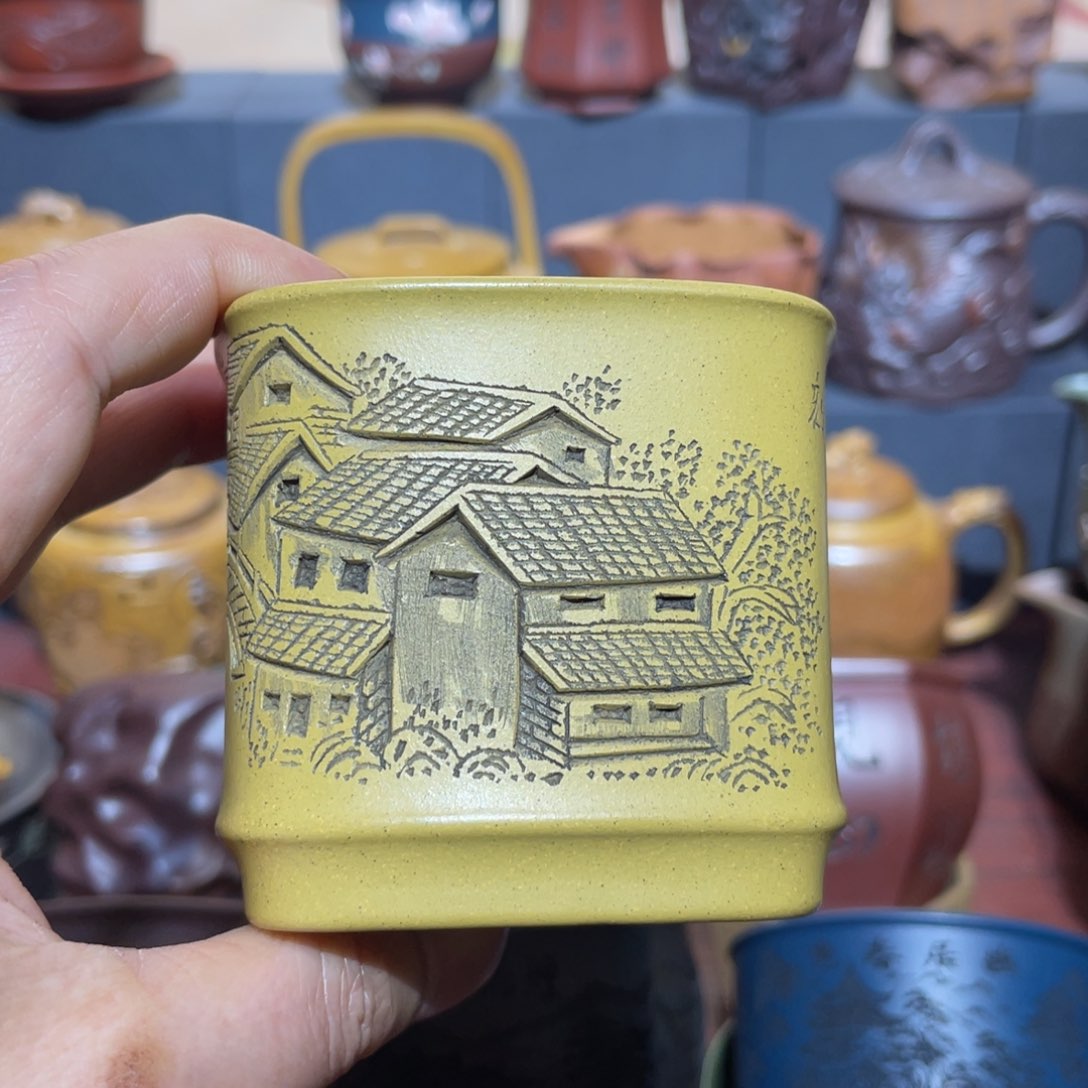 原矿紫砂手工主人杯