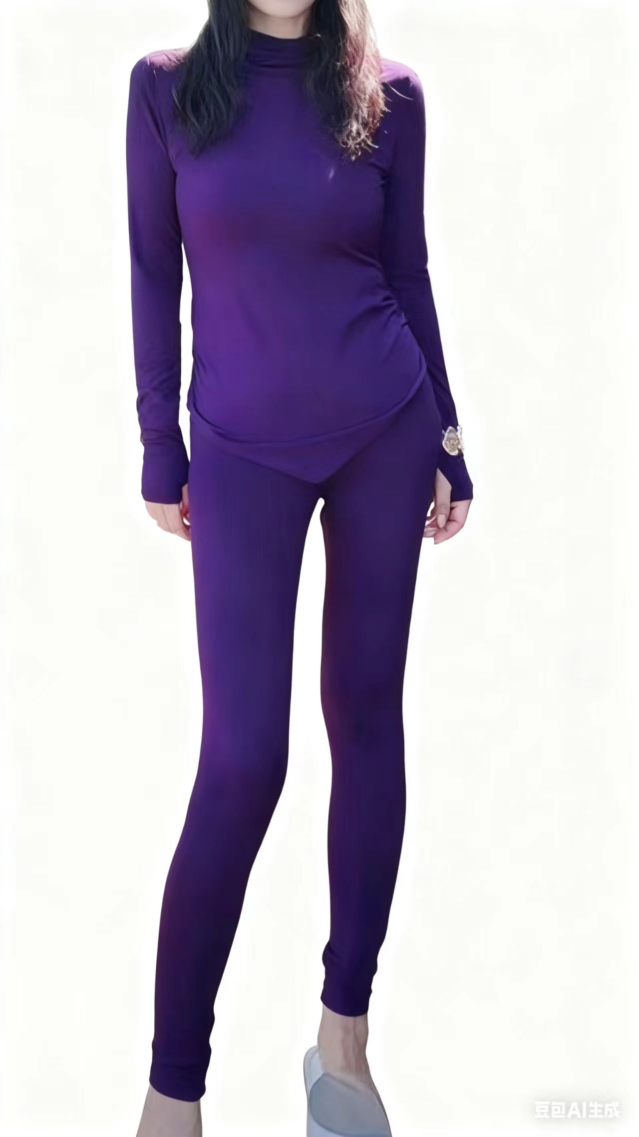 【楠姐姐定制款】它它连帽肌底套装（上衣+肌底裤）T6537