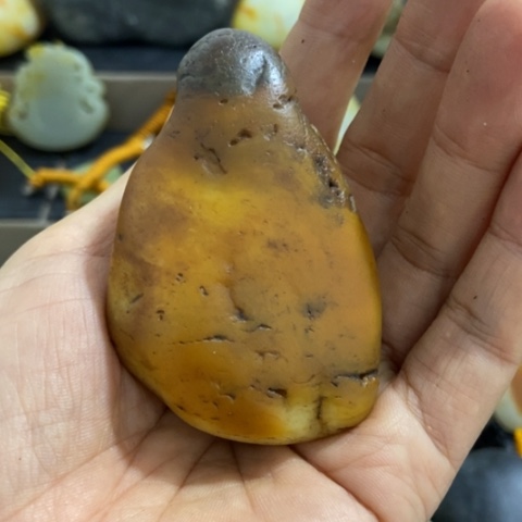 未镶嵌和田玉（糖玉）挂件伊**仓