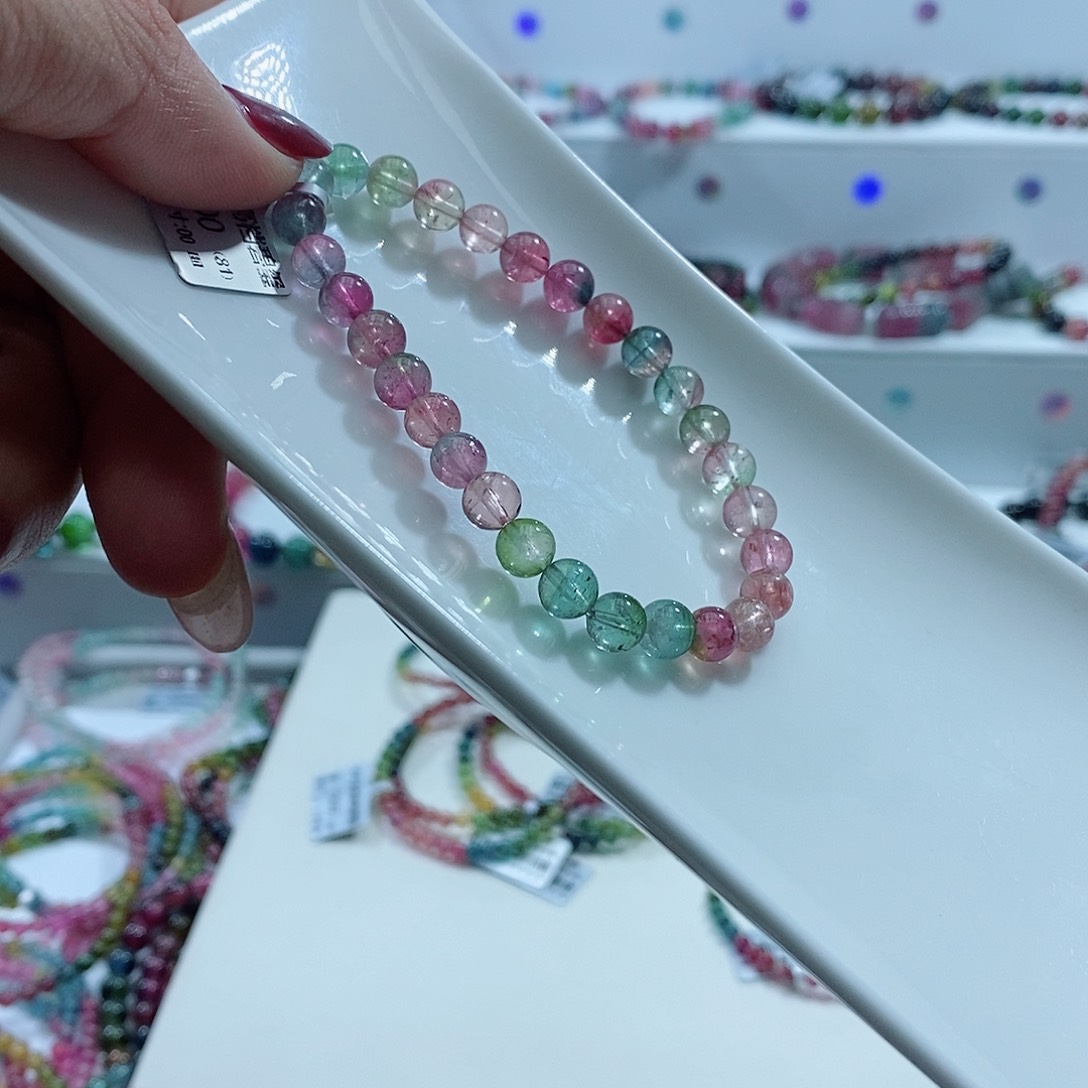 碧玺手链未镶嵌K*多样性发一条