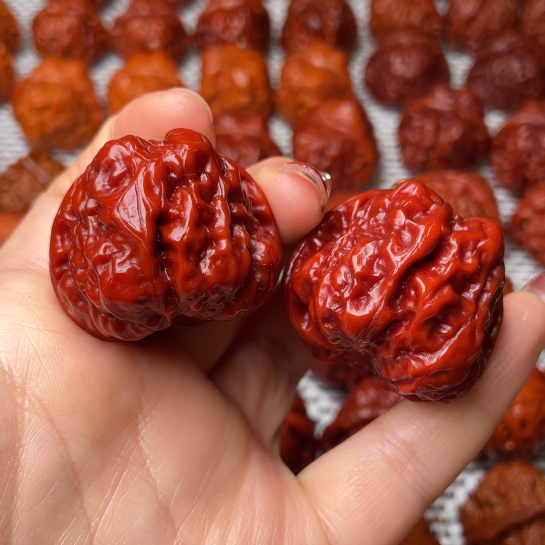 桃核吊坠文玩核桃 手把件 蛤蟆头 38