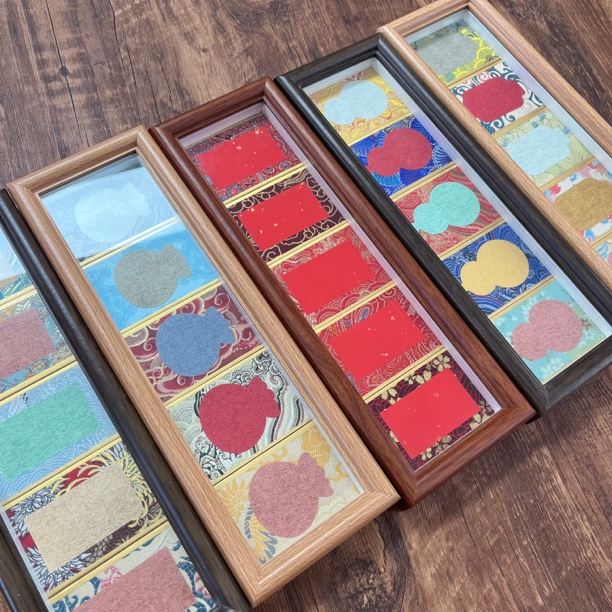 问纸楼·（5套）胡桃木原木中空框（含卡）