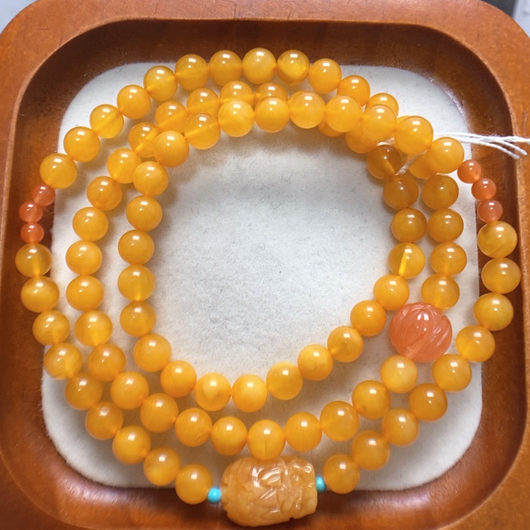 蜜蜡未镶嵌手串蜜蜡