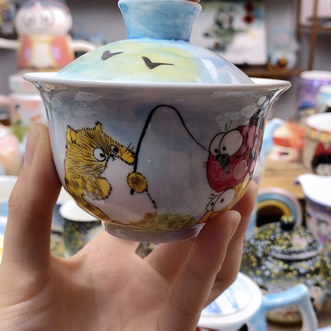 杯景德镇陶瓷高温瓷