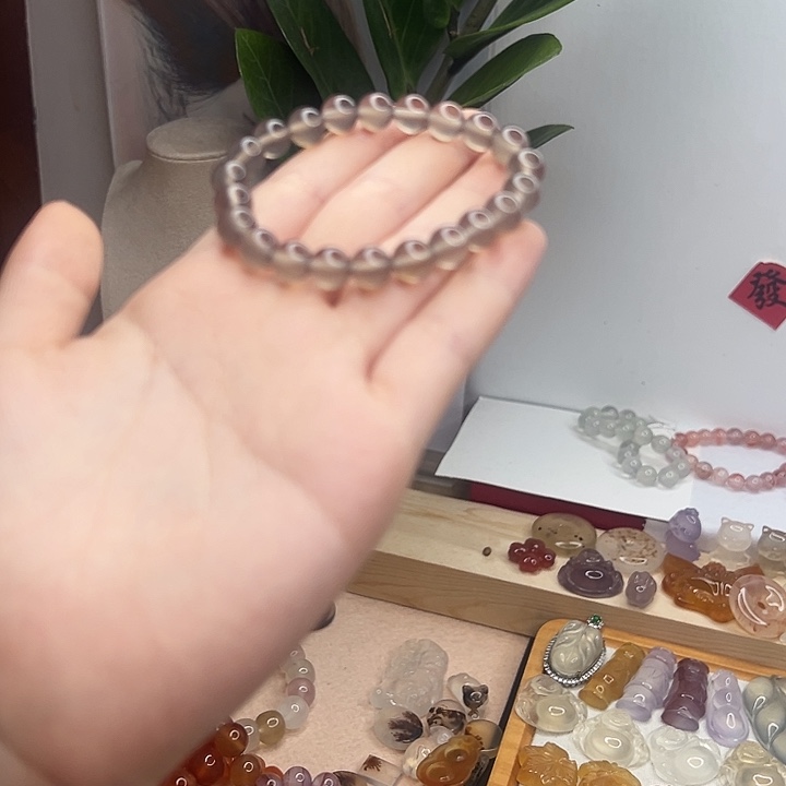 玛瑙/玉髓合金颈饰