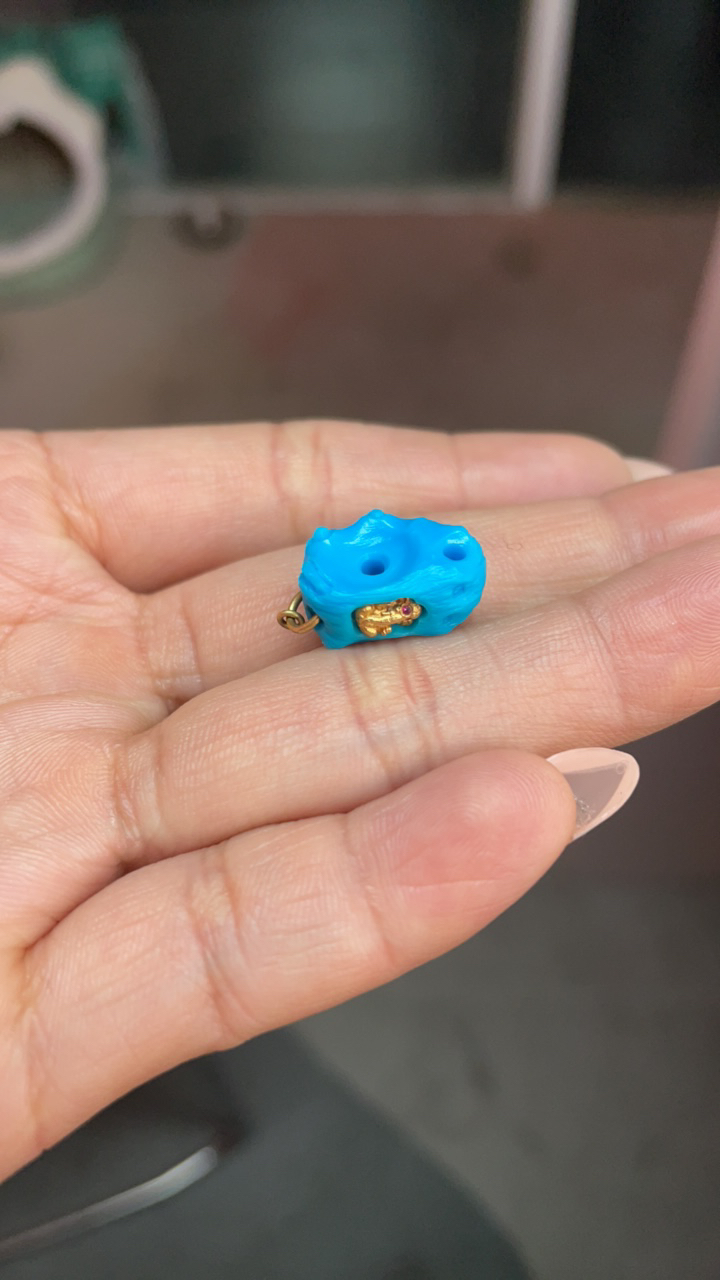 绿松石暴力蓝佛系卡环