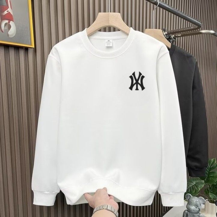 秋季宽松型圆领青少年男套头卫衣加厚潮流上衣秋冬