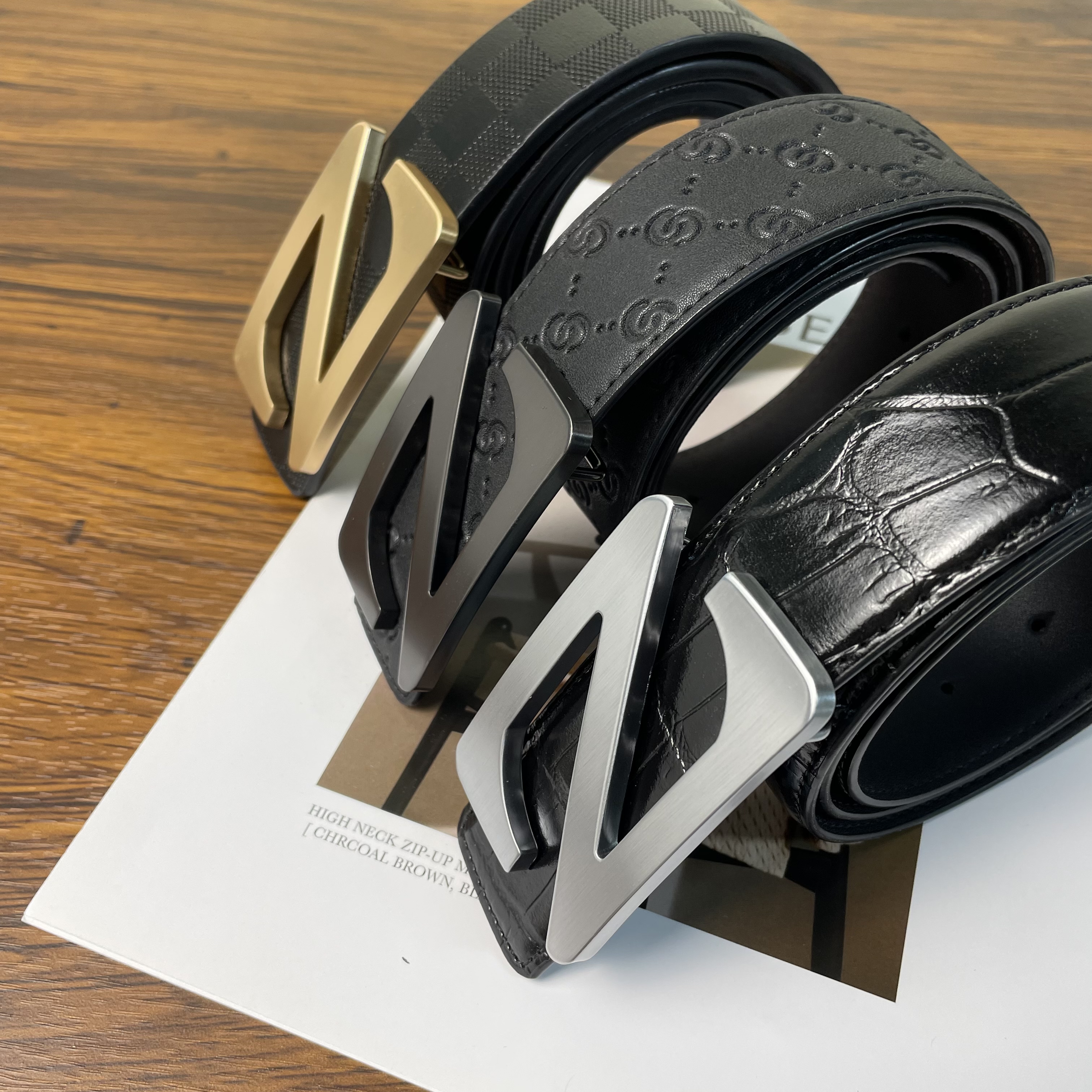 无品牌男士百搭真皮经典商务腰带运动黑色复古潮流男款皮带