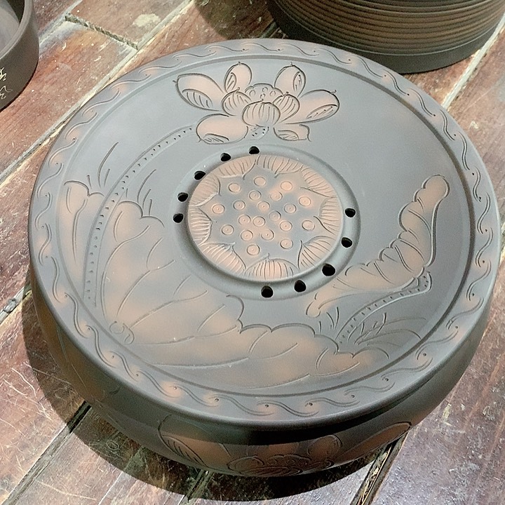 罐手工大号线雕钢炮台