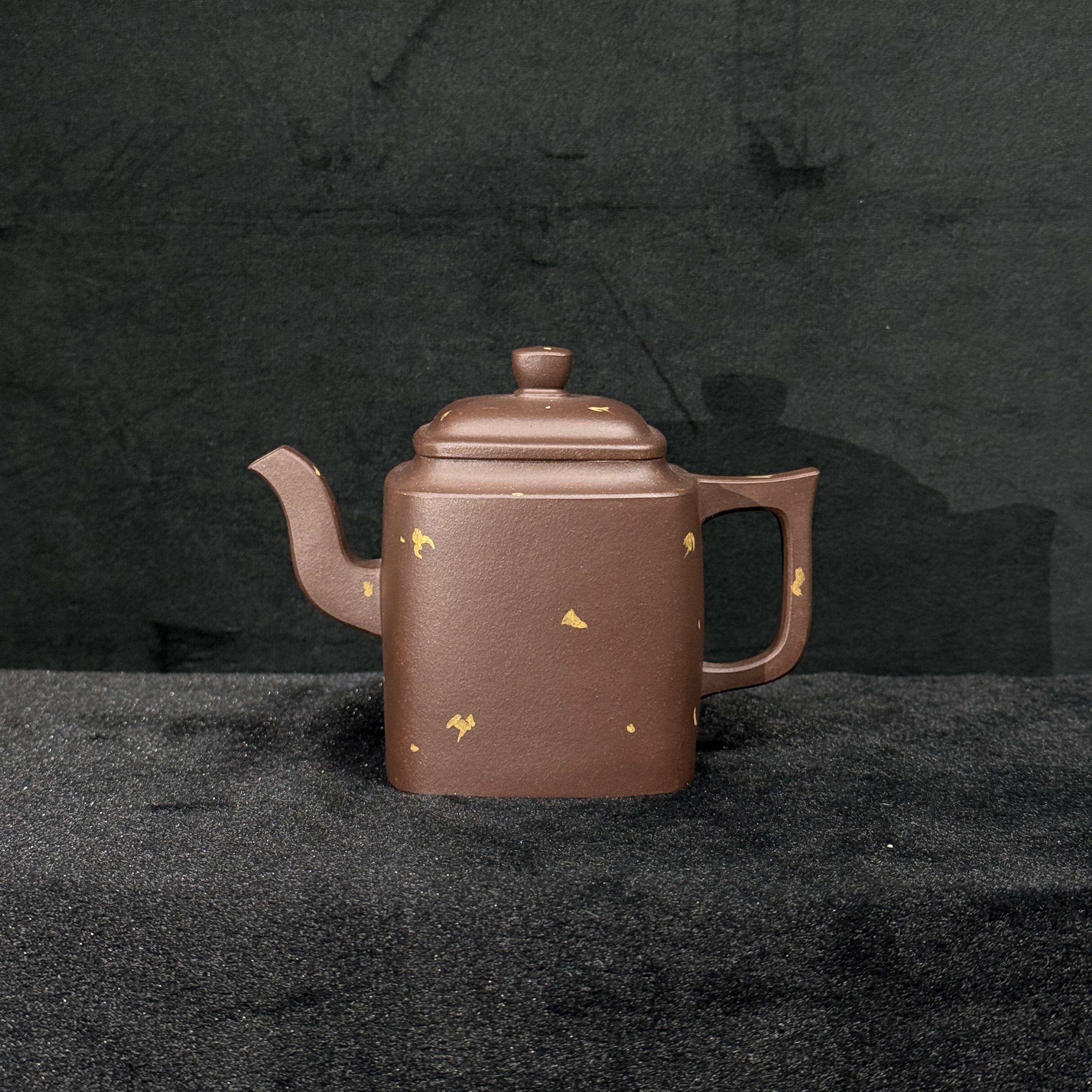 16/H1224055/金国东/紫砂壶四方蕴玉/紫泥