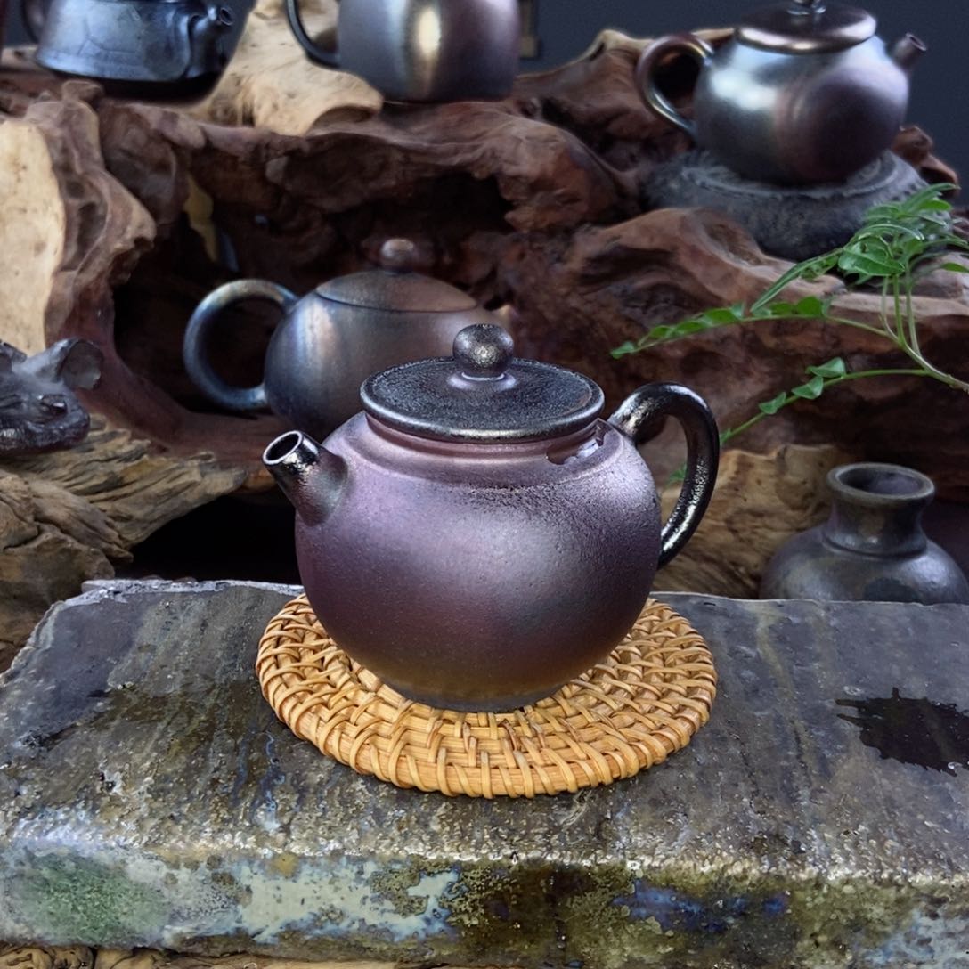 建水紫陶柴烧茶具